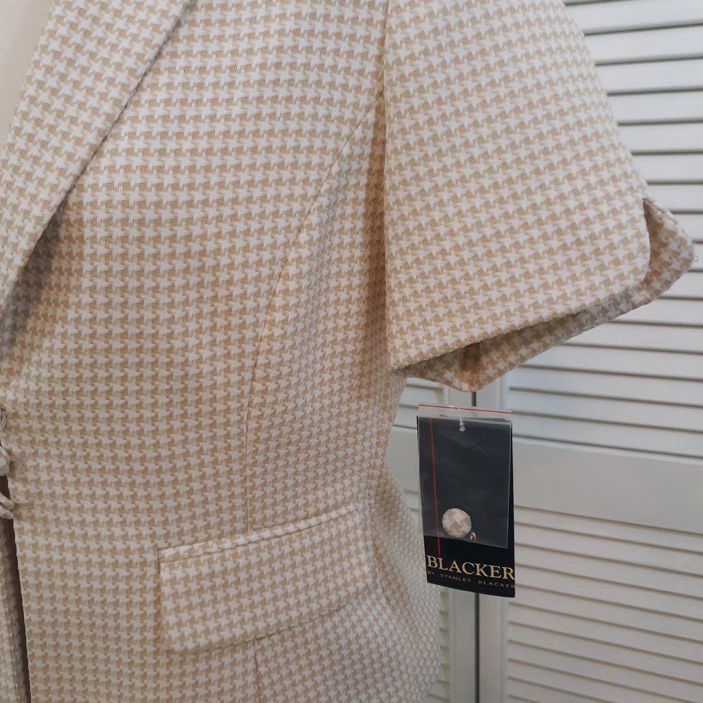 Blacker houndstooth skirt suit sz 8 NWT *N - Picture 2 of 6